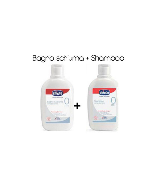 Chicco Bagno Schiuma + Shampoo  Primi Mesi  -  2x200ml (-50%)