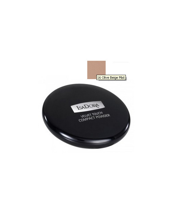 Isadora Velvet Touch Compact Powder - 16 Olive Beige Mist