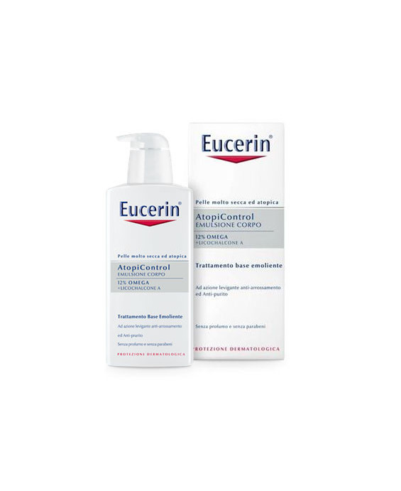 Eucerin emulsione fluida 12% omega  -  pelle secca, arrossata e pruriginosa