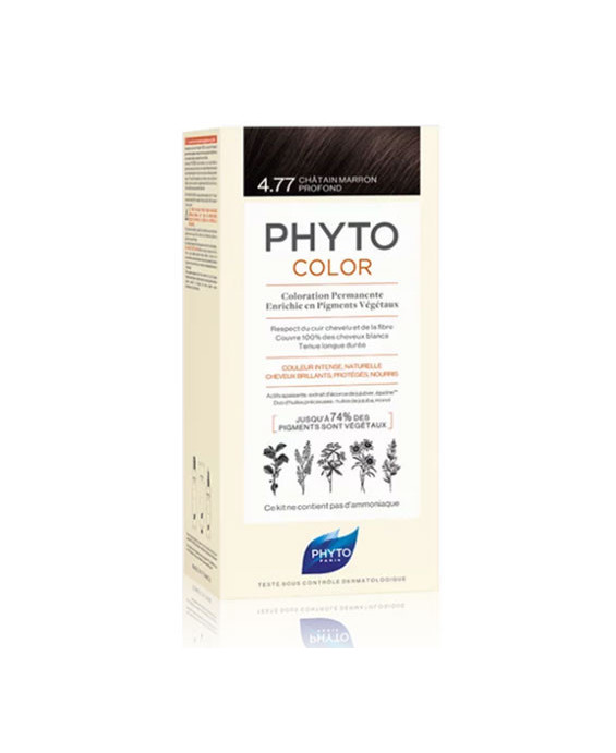 Phyto Color Colorazione Permanente 4.77 Castano Marrone Intenso