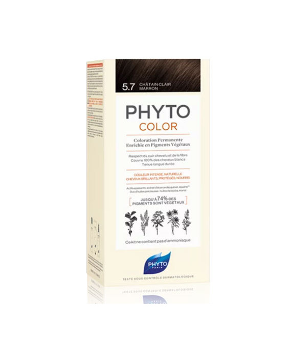 Phyto Color Colorazione Permanente 5.7 Castano Chiaro Tabacco