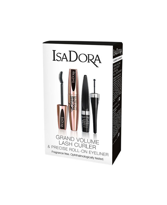Isadora Grand Volume Lash Curler & Precise Roll - On Eyeliner