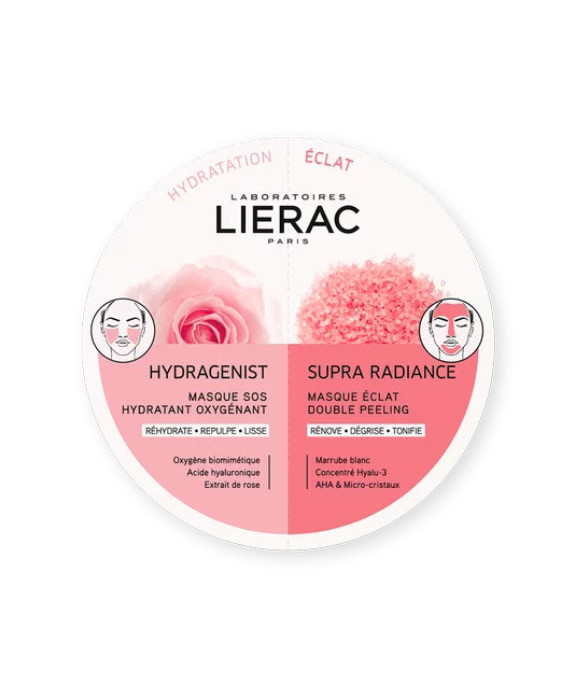 Lierac Maschera Viso Duo Hydragenist X Supra Radiance