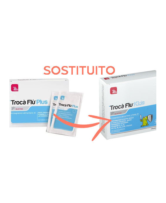 Trocà Flu Plus Bustine SOSTITUITO con Troca Flu Kids Bustine