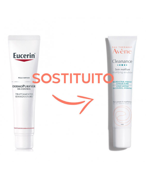 Eucerin Dermo Purifyer Trattamento Notte Attivo Viso Pelle Impura SOSTITUITO con Avene Cleanance Trattamento Opacizzante