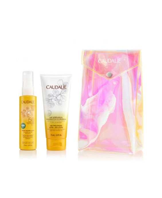 Caudalie Trousse dell'Estate Latte Solare Spray SPF 50 + Latte Doposole