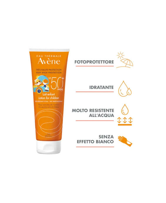 Avene  Bambino SPF 50+ Latte Resistente all’ Acqua