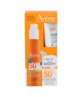 Avène Spray Solare Bambini Spf50 200ml + Doposole Ristrutturante 50ml